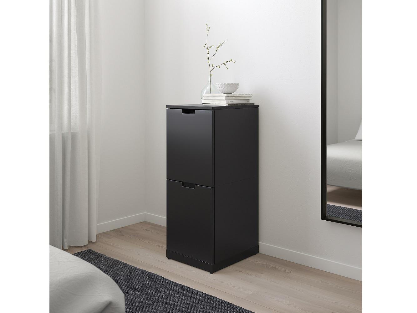 Комод Нордли 35 black ИКЕА (IKEA) изображение товара