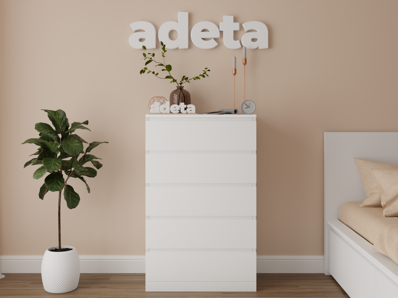 Комод Мальм 19 white ИКЕА (IKEA) изображение товара